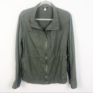 SUPPLIES | Green Utility Style Jacket Zip Front Women’s Size Large